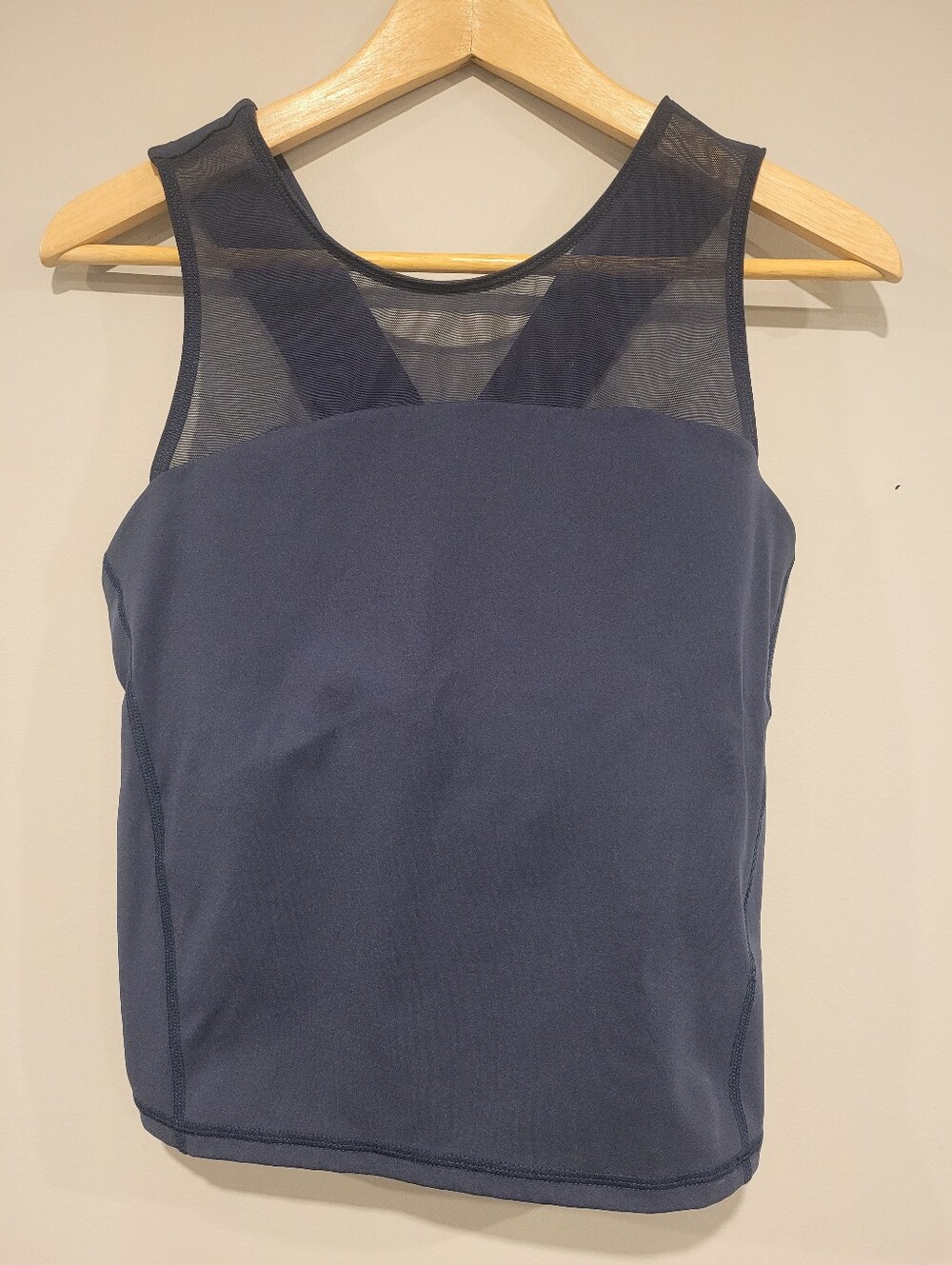 Sweaty Betty Power Illusion Workout Bra Tank Top - Navy Blue - Large